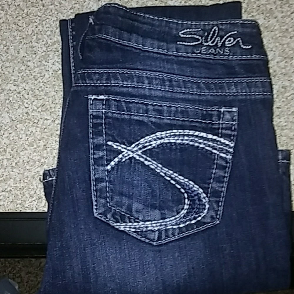 Silver bootcut jeans